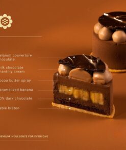 Alternative view of 3" Chocolate Banana Cake