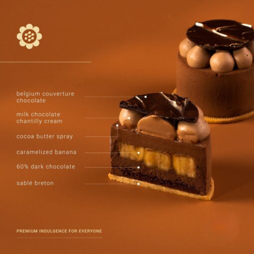 3" Chocolate Banana Cake - Image 2