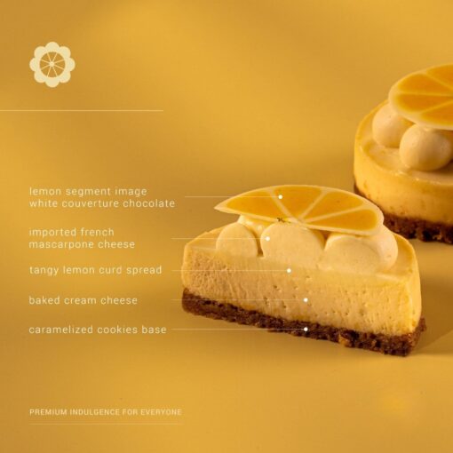 3" Lemon with Baked Cheese Cake - Image 2