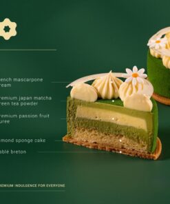 Alternative view of 3" Matcha Passionfruit Cake
