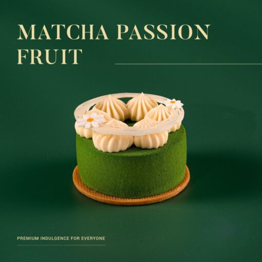 3" Matcha Passionfruit Cake
