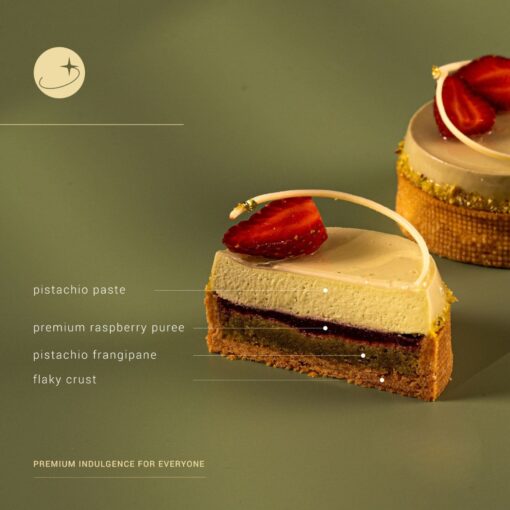 3" Pistachio Raspberry Tart - Image 2