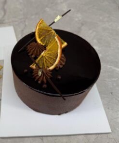 5" Dark Chocolate Mousse With Orange Cake