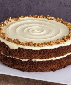 9" Carrot Walnut With Cream Cheese Frosting Cake
