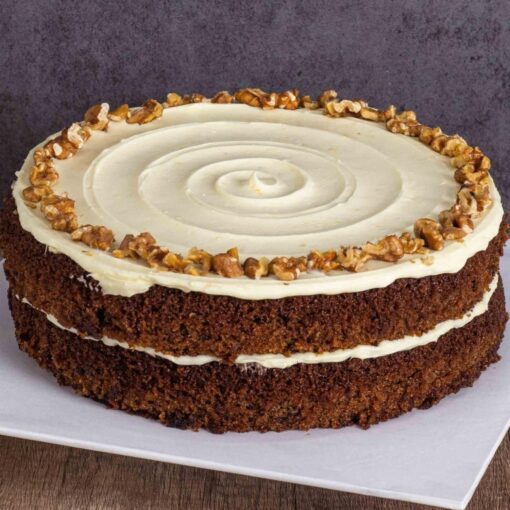 9" Carrot Walnut With Cream Cheese Frosting Cake