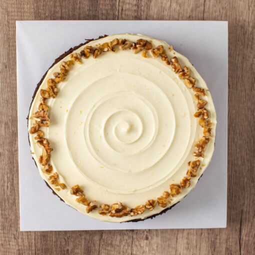 9" Carrot Walnut With Cream Cheese Frosting Cake - Image 2