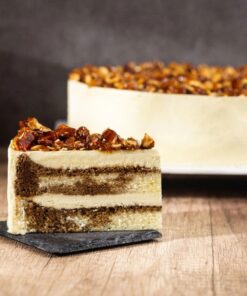 9" Tiramisu With Caramelized Almond Cake